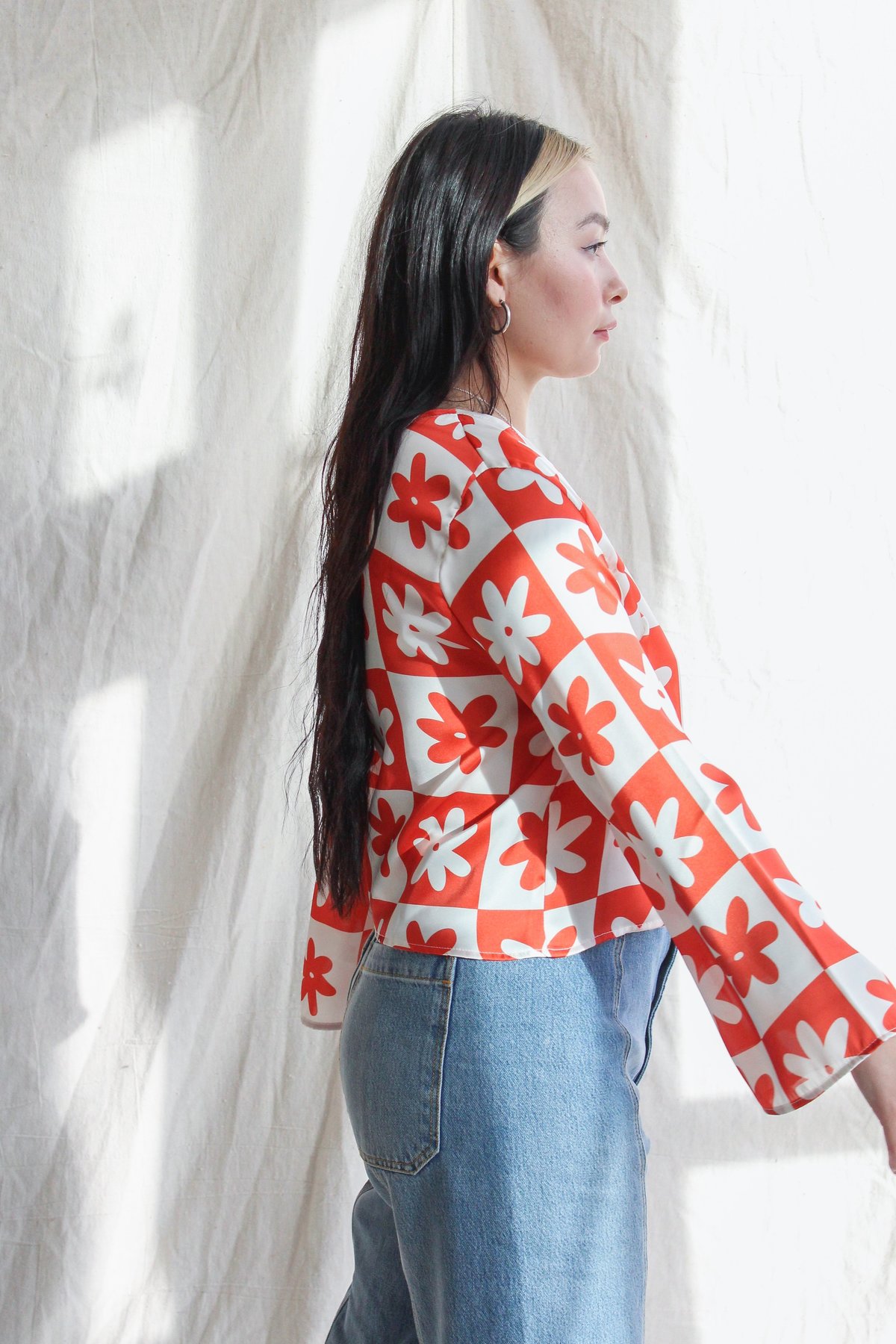 Lisa Says Gah Camilla Top - Red/white - Image 3 of 4