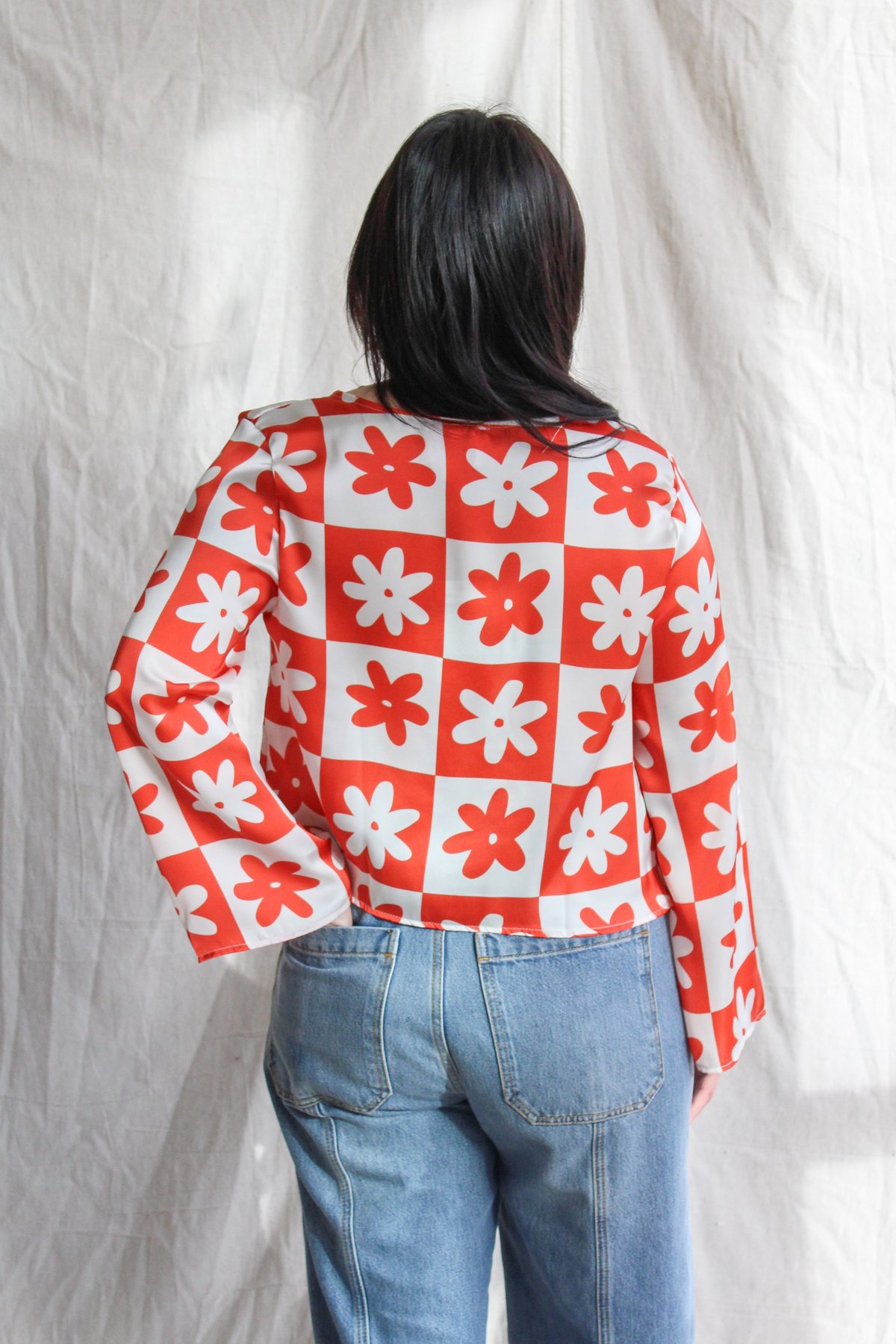 Lisa Says Gah Camilla Top - Red/white - Image 4 of 4