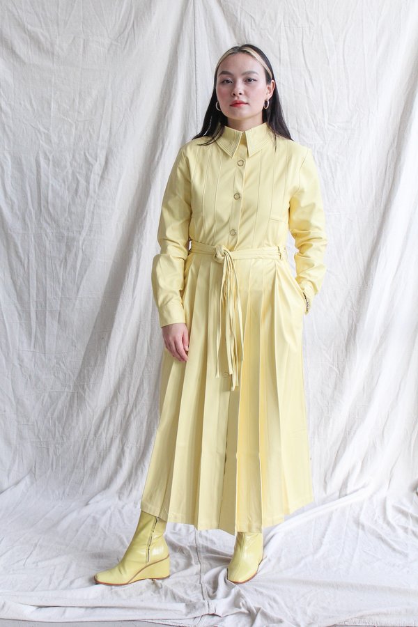 House of Sunny Perennial Shirt Dress - Lemon House of Sunny Perennial Shirt Dress - Lemon