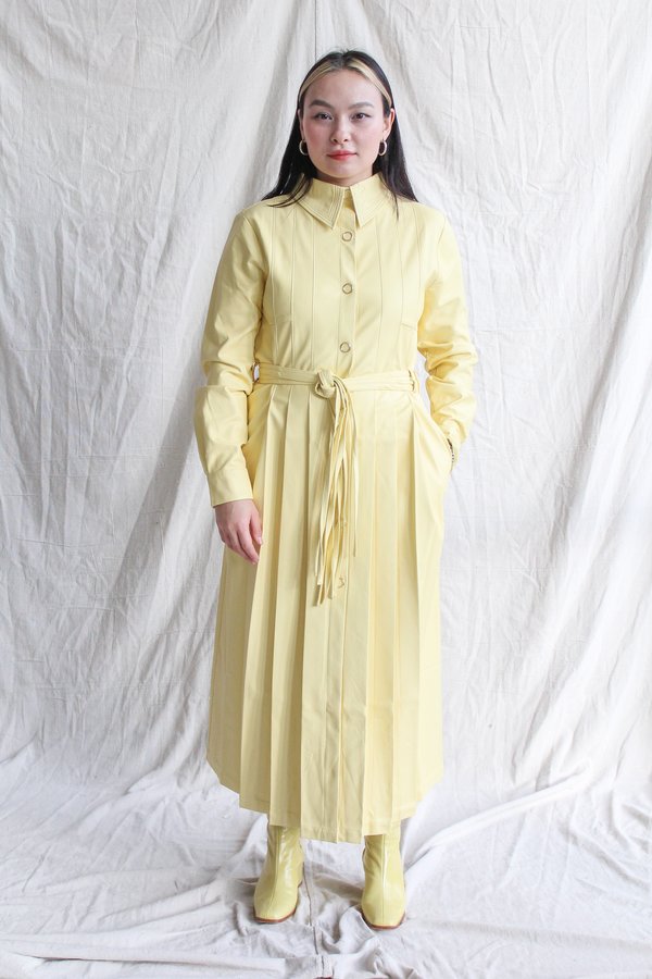 House of Sunny Perennial Shirt Dress - Lemon House of Sunny Perennial Shirt Dress - Lemon