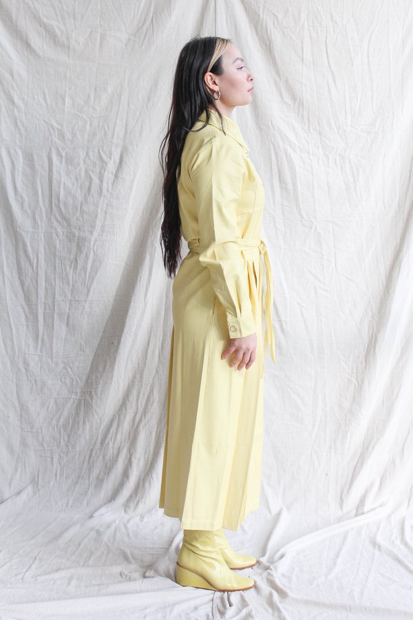 House of Sunny Perennial Shirt Dress - Lemon House of Sunny Perennial Shirt Dress - Lemon