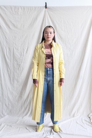House of Sunny Perennial Shirt Dress - Lemon House of Sunny Perennial Shirt Dress - Lemon