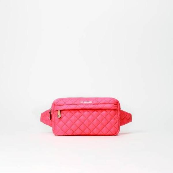 MZ Wallace Large Metro Belt Bag Neon Pink on Garmentory