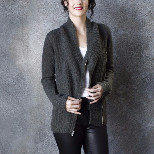 Skin Moto Sweater in Olive Skin Moto Sweater in Olive