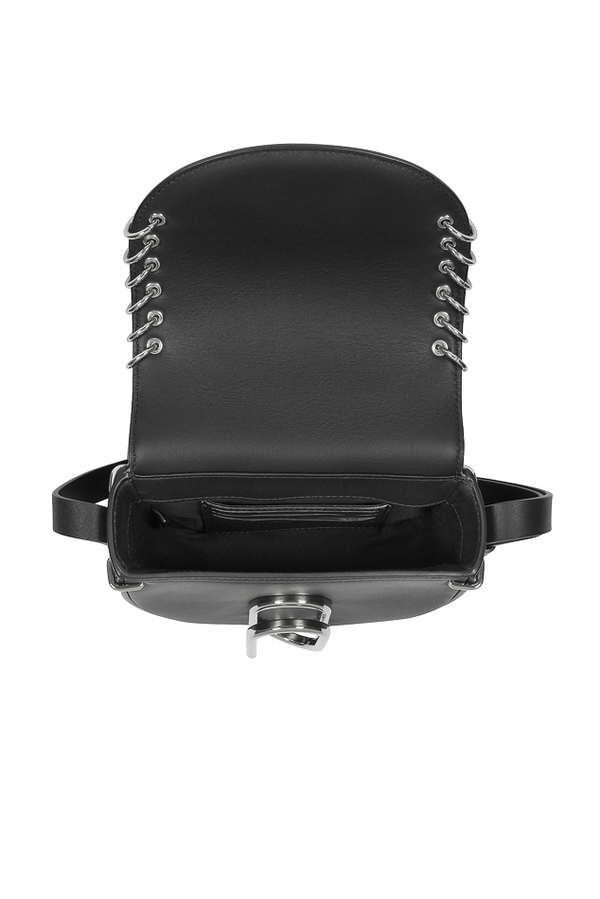 black saddle crossbody bag