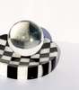 MATTER MATTERS Checkered Marble Ashtray with Crystal Ball - Print - Thumbnail 3