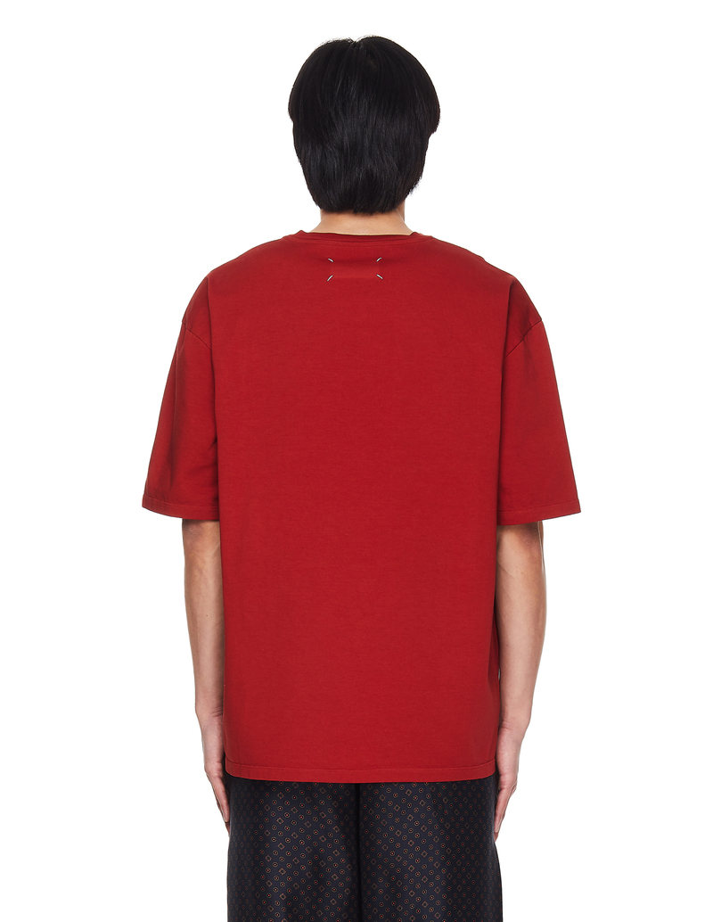 Maison Margiela◆半袖カットソー/XS/レーヨン/RED/S32NC0529 Maison Margiela Short Sleeve Cut And Sew/Xs/Rayon/Red