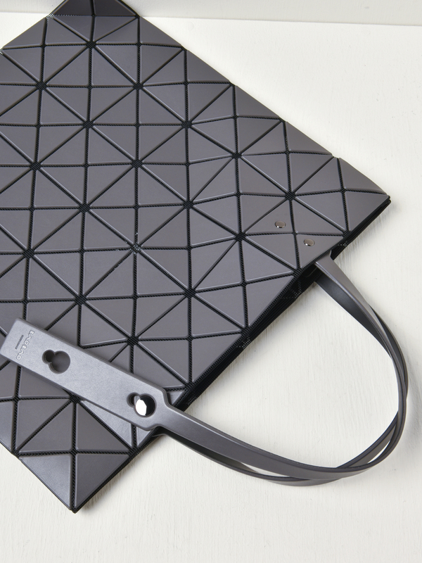 BAO BAO ISSEY MIYAKE LUCENT MATTE TOTE - CHARCOAL GRAY | Garmentory