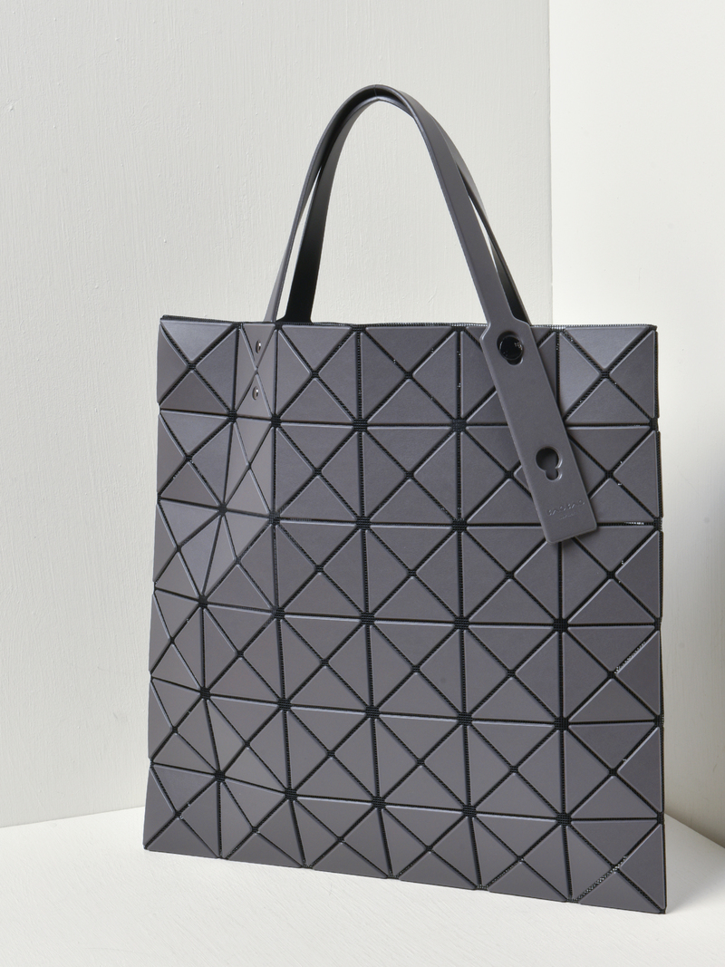 BAO BAO ISSEY MIYAKE LUCENT MATTE TOTE - CHARCOAL GRAY