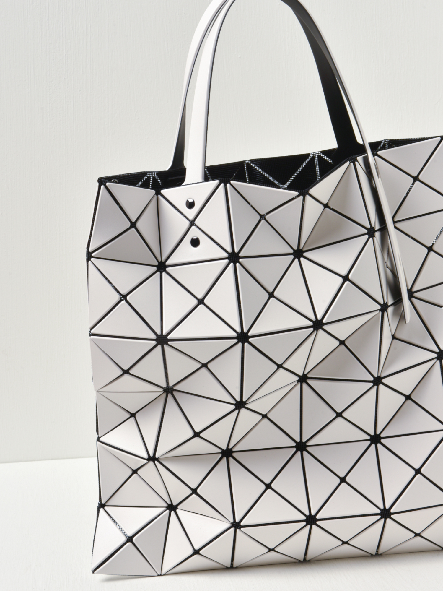 BAO BAO ISSEY MIYAKE LUCENT MATTE TOTE - OFF WHITE | Garmentory