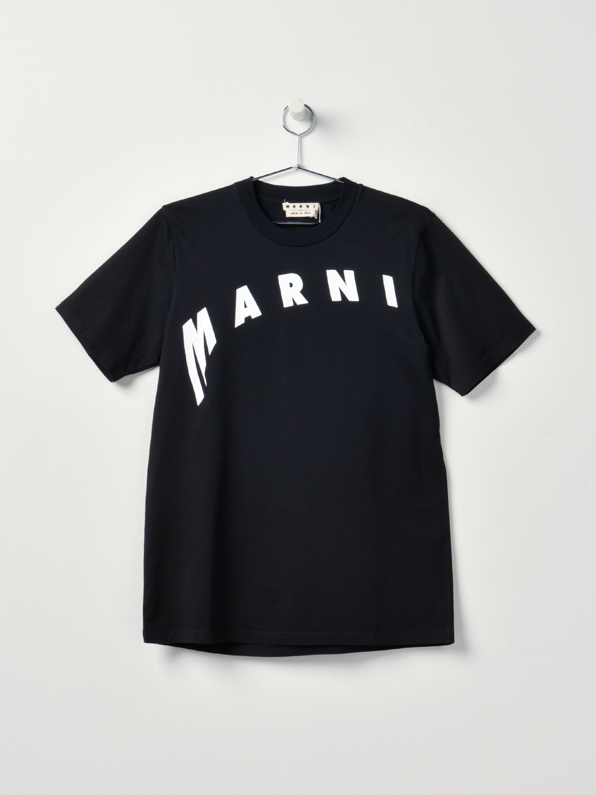 ★MARNI★ Slogan Print Short Sleeve T-Shirt Black HUMU0275XP T-shirt Marni - MARNI - Tufano Moda