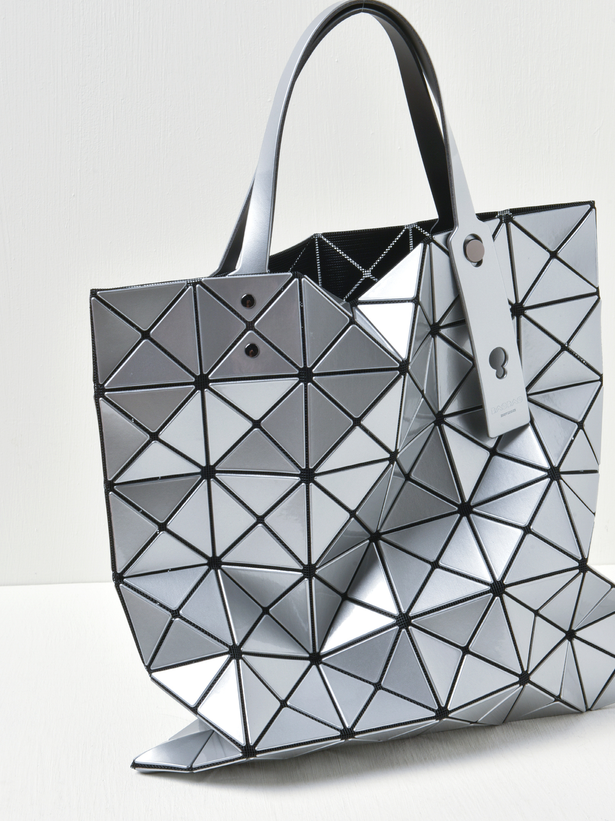 BAO BAO ISSEY MIYAKE LUCENT TOTE - SILVER | Garmentory