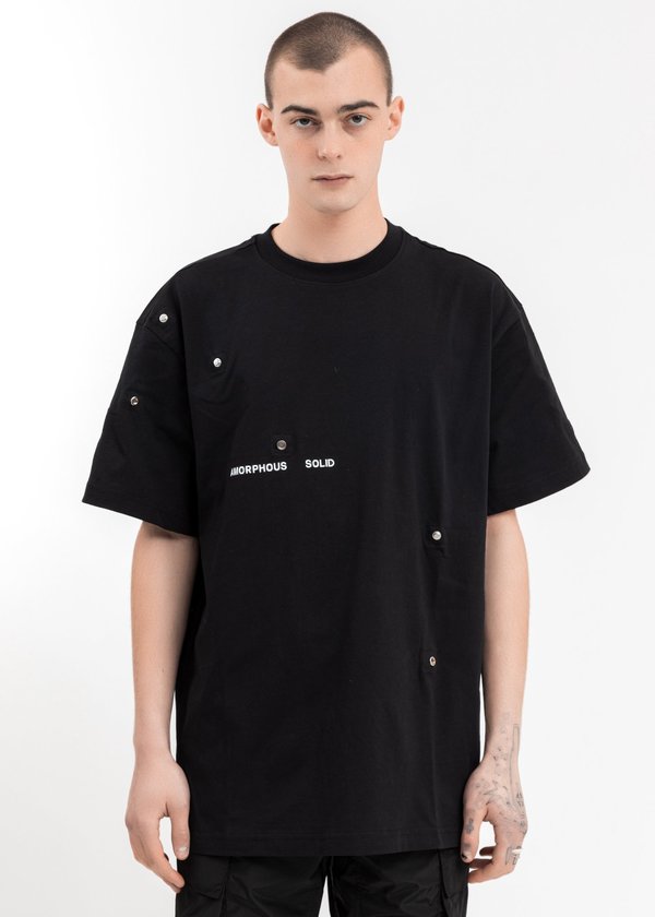 Heliot Emil Warped Tee Shirt - Black | Garmentory