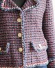 [pre-loved] Chanel Tweed Short Jacket - Red/Navy - Thumbnail 3