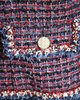 [pre-loved] Chanel Tweed Short Jacket - Red/Navy - Thumbnail 4
