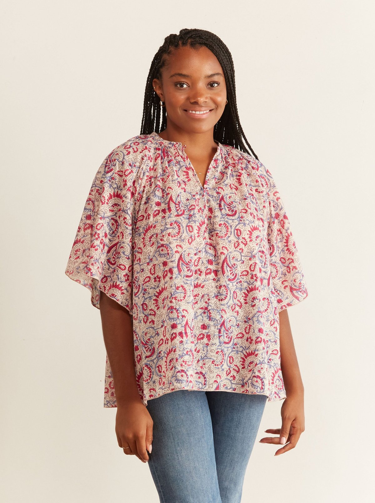 Antik Batik Cherie Blouse - cream
