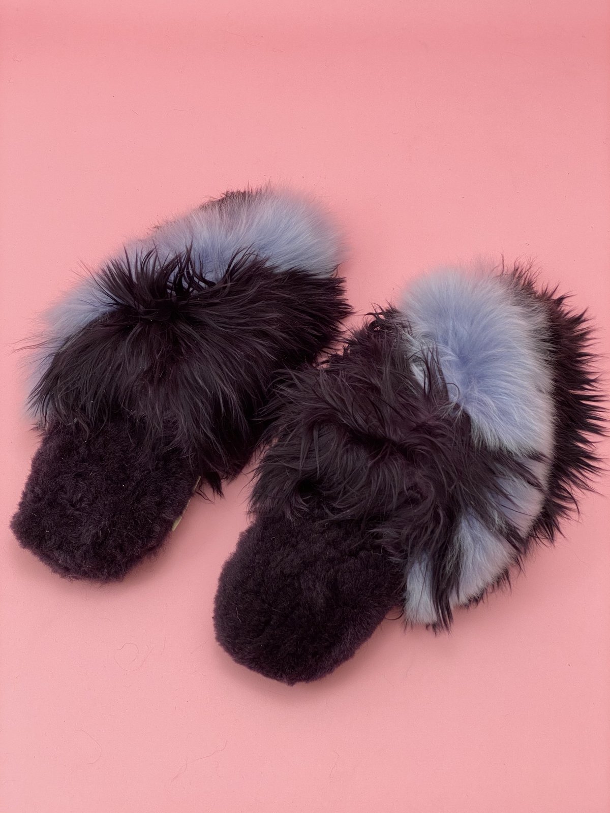 Ariana Bohling Bowie Alpaca Slipper - Plum/Lilac - Image 2 of 2