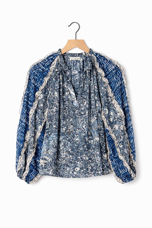 Ulla Johnson Kana Blouse - Indigo Ulla Johnson Kana Blouse - Indigo