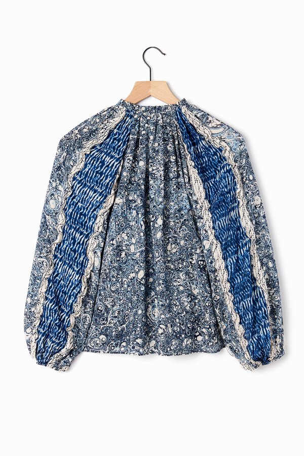 Ulla Johnson Kana Blouse - Indigo Ulla Johnson Kana Blouse - Indigo