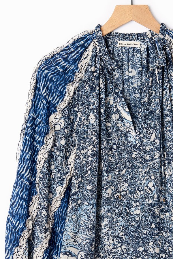 Ulla Johnson Kana Blouse - Indigo Ulla Johnson Kana Blouse - Indigo