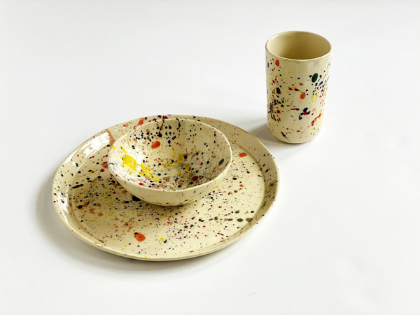 A.Cheng Set For 2 Splatter Dinner - multi A.Cheng Set For 2 Splatter Dinner - multi