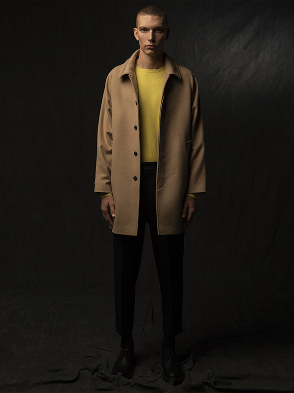 Pure Cashmere NYC Men Balmacaan Coat - Camel | Garmentory