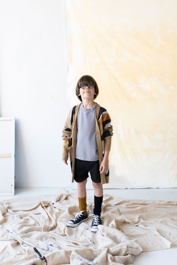 kids unisex Main Story Denim Short - black