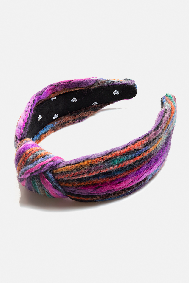 Lele Sadoughi Yarn Knotted Headband - Sunset | Garmentory display picture 2