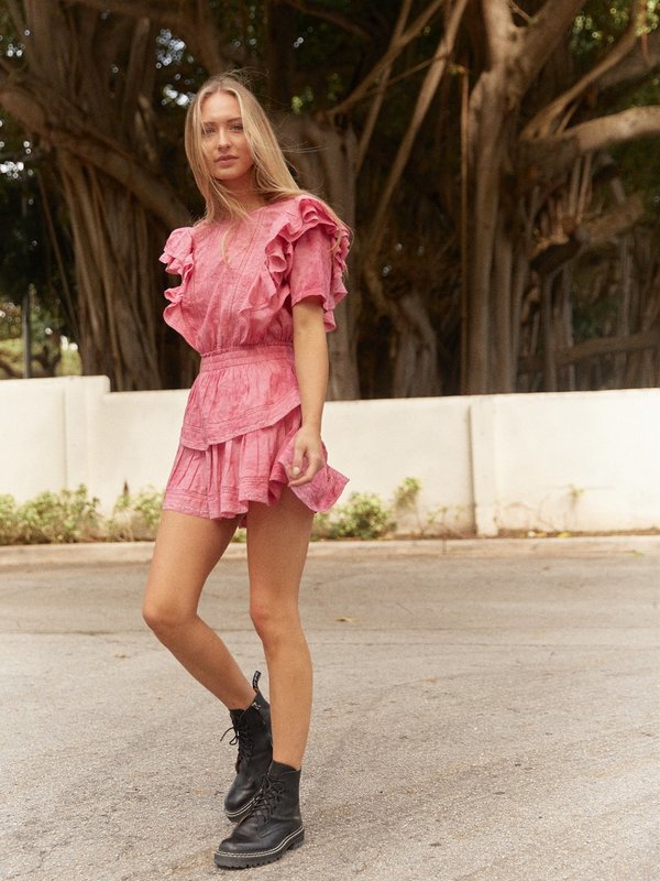 love shack fancy natasha dress pink LoveShackFancy Natasha Dress