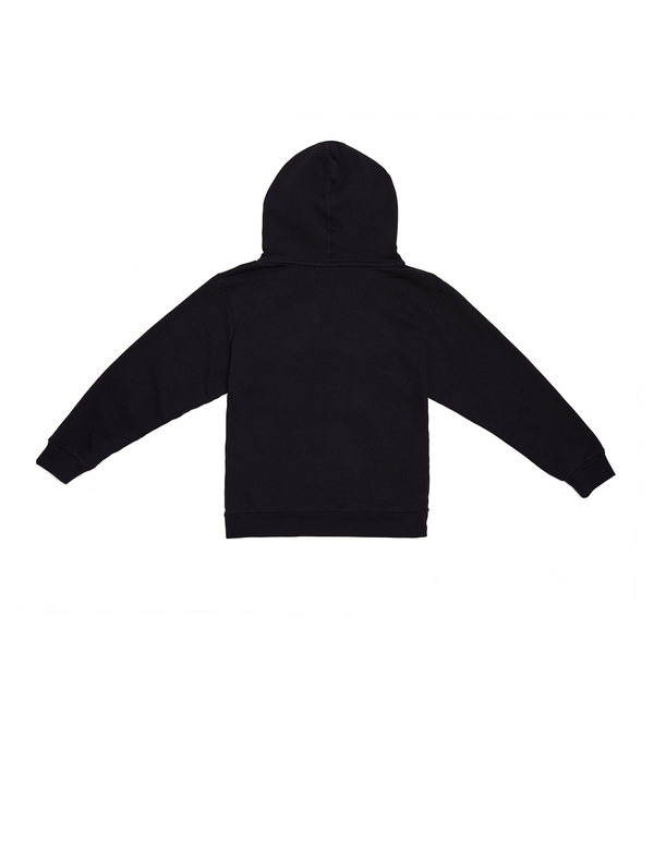 Balenciaga Kids Black Hoodie With Pink Logo | Garmentory