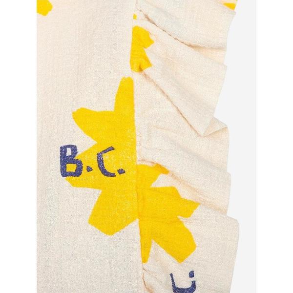 kids bobo choses sparkle allover ruffle woven top - cream/yellow kids bobo choses sparkle allover ruffle woven top - cream/yellow