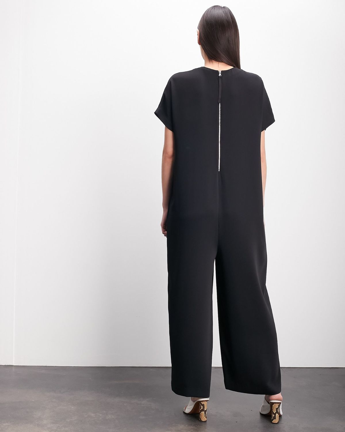 Roucha Jolee Crewneck Short Sleeve Drape Jumpsuit - Image 6 of 14