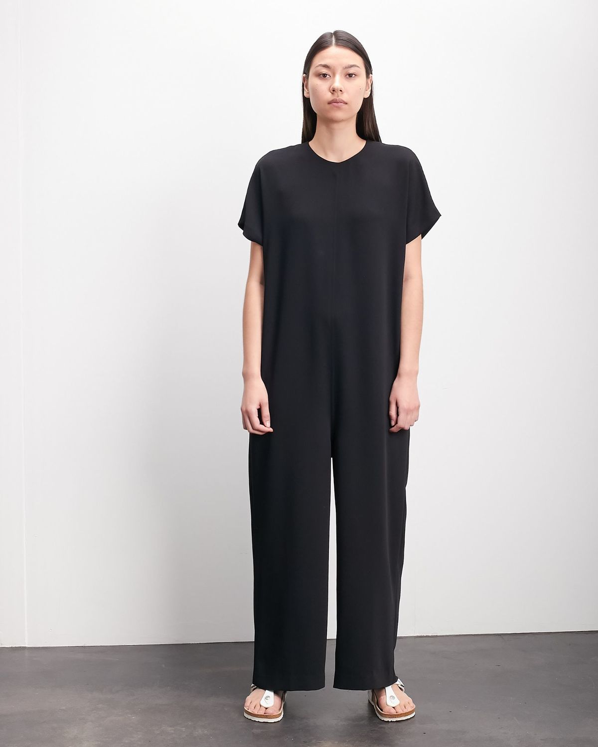Roucha Jolee Crewneck Short Sleeve Drape Jumpsuit - Image 7 of 14