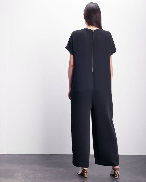 Roucha Jolee Crewneck Short Sleeve Drape Jumpsuit