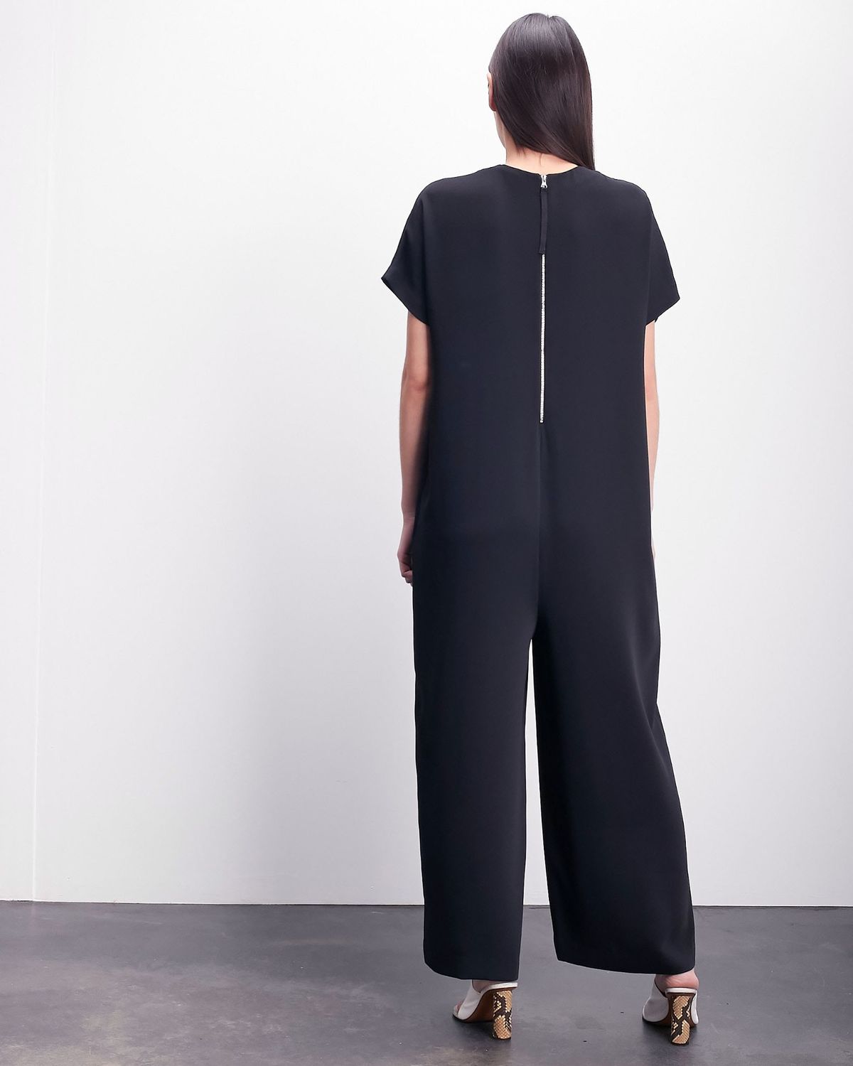 Roucha Jolee Crewneck Short Sleeve Drape Jumpsuit - Image 12 of 14