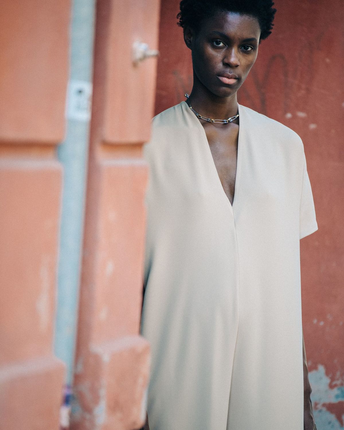 Roucha Jome VNeck Short Sleeve Drape Jumpsuit  - Image 2 of 6