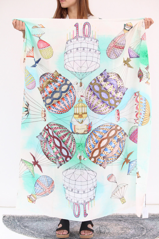 SWASH Silk Scarf Birthday Balloons SWASH Silk Scarf Birthday Balloons