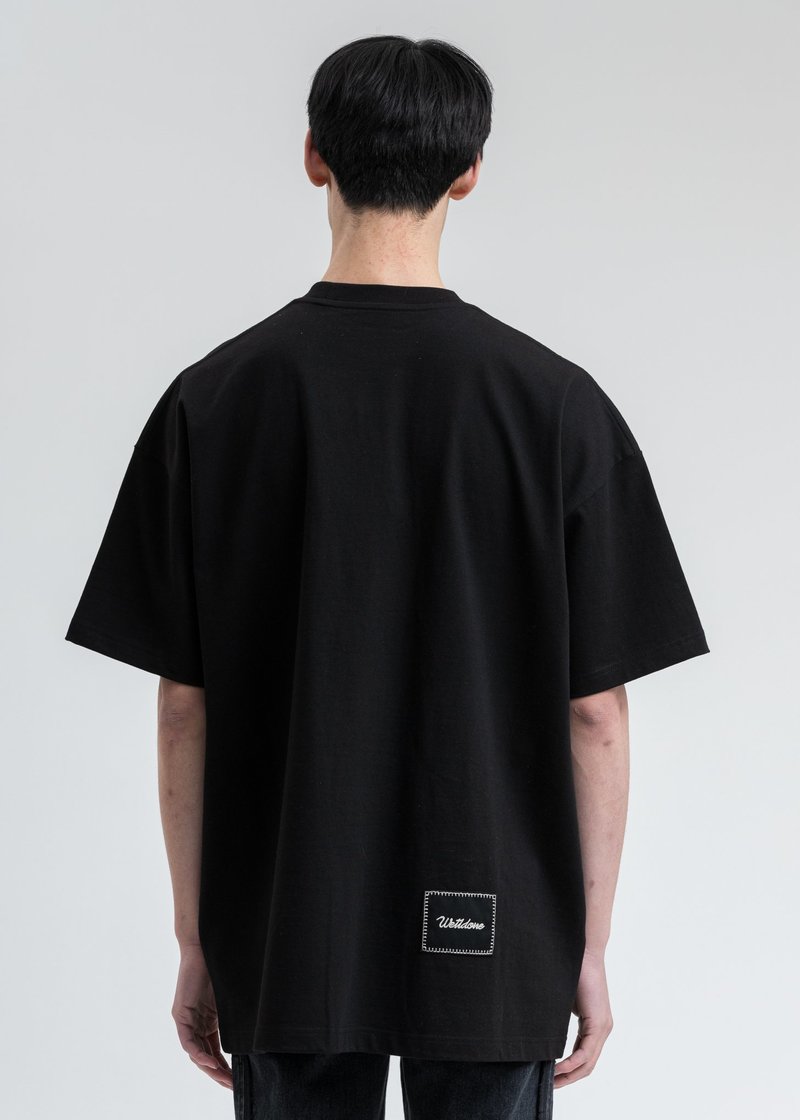 WE11DONE ブラック Tシャツ ☆ 人気 ☆ We11done/ウェルダン ブラックロゴ Tシャツ