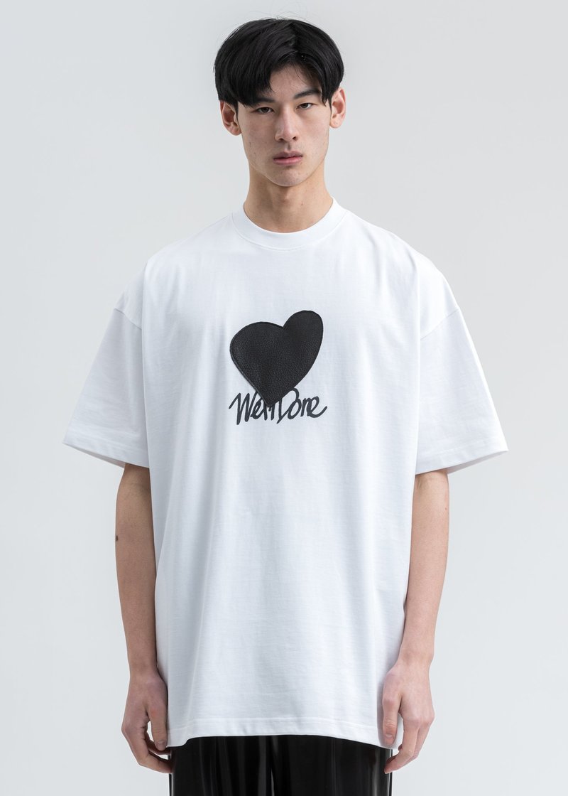we11done Heart Patch T-Shirt - White | Garmentory