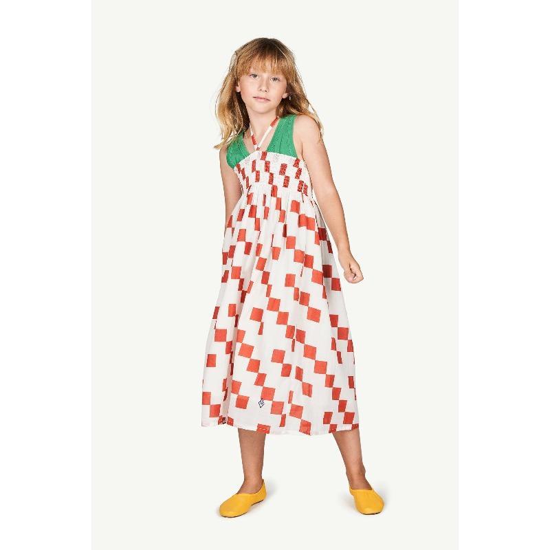 Kid the animals observatory crab dress - Red/White | Garmentory