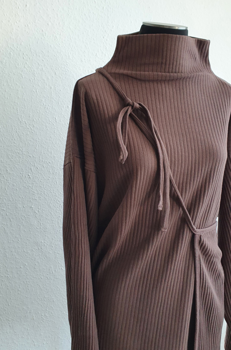 baserange Lhasa Top - Fleece Rib black