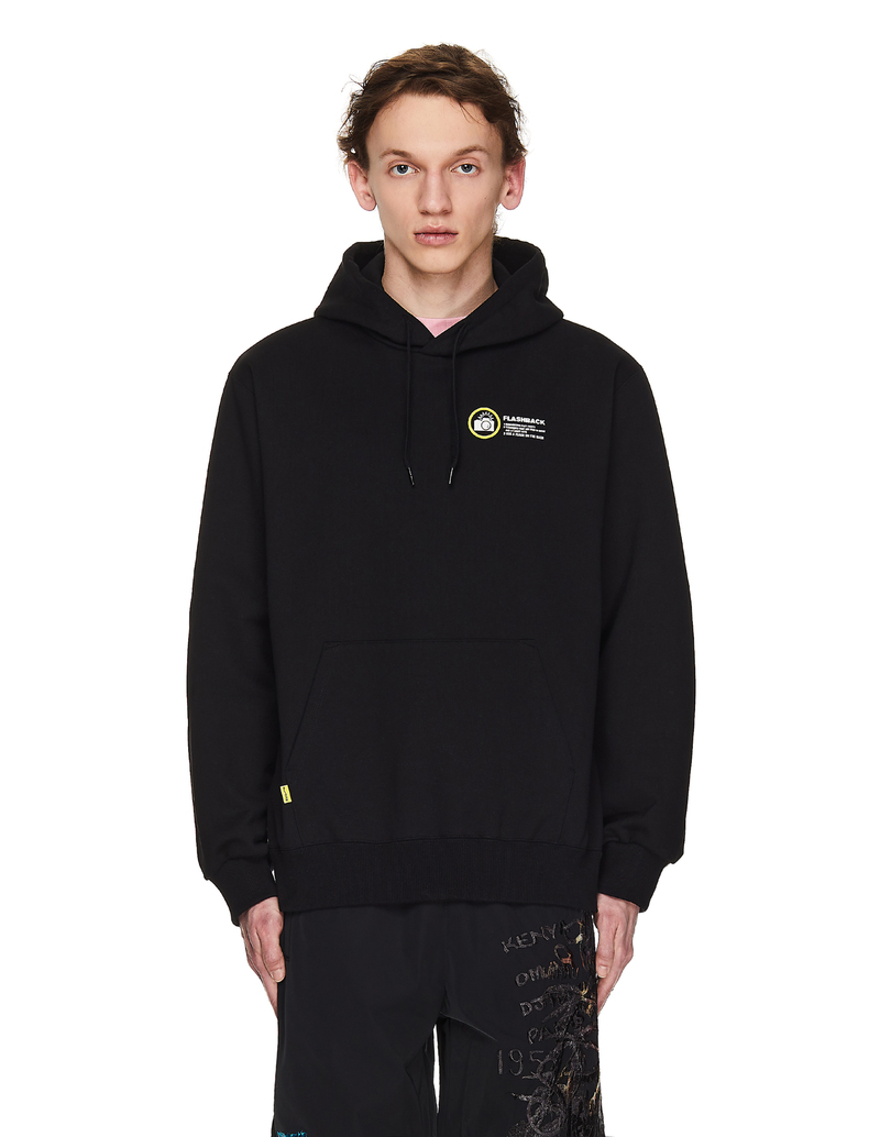 Doublet Polaroid Patched Hoodie - Black | Garmentory