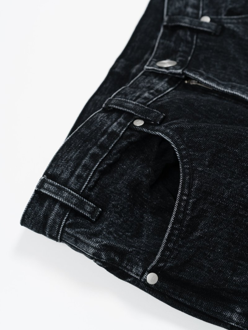 Paa Four Pocket Denim Jean - Black Wash | Garmentory