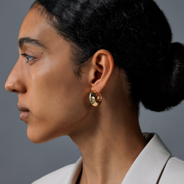 Jenny Bird Wide Hinged Hoops - Gold Jenny Bird Wide Hinged Hoops - Gold