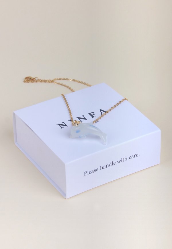 Delfina Necklace - pearl/gold Delfina Necklace - pearl/gold
