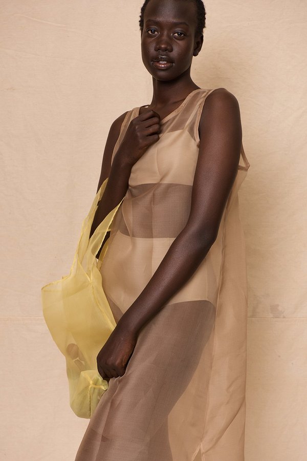 Organza Dress | Stone Organza Dress | Stone