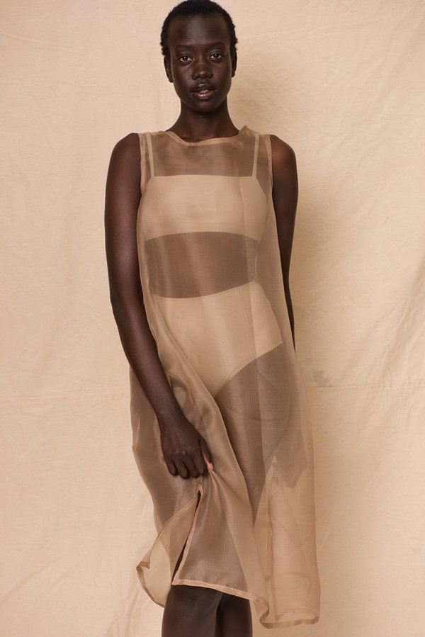 Organza Dress | Stone Organza Dress | Stone