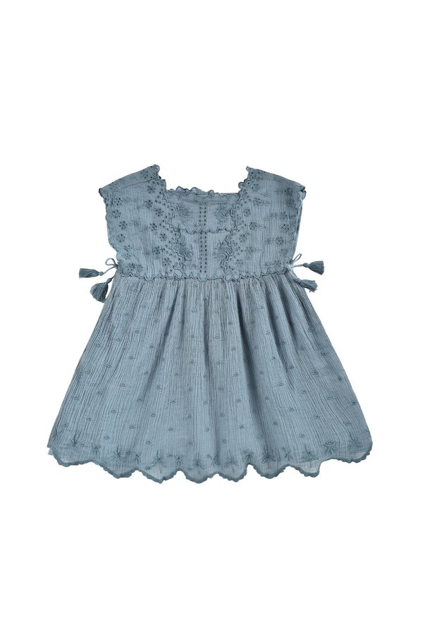 kids Louise Misha Leilani Dress - Storm Plumetis kids Louise Misha Leilani Dress - Storm Plumetis