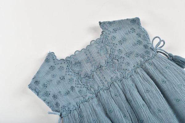 kids Louise Misha Leilani Dress - Storm Plumetis kids Louise Misha Leilani Dress - Storm Plumetis