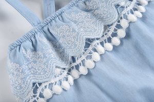 kids Louise Misha Maluna Romper - Chambray kids Louise Misha Maluna Romper - Chambray